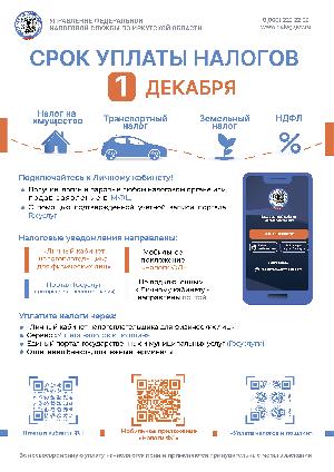 Срок уплаты налогов